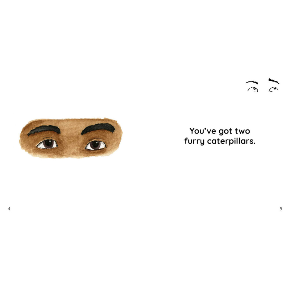 Eyes with eyebrows