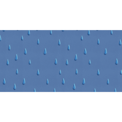 Blue rain drops on a blue background