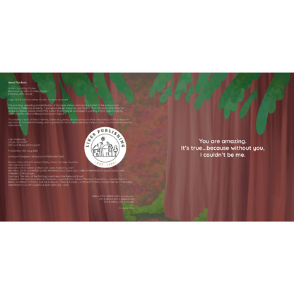 Title page with redwoods and poem