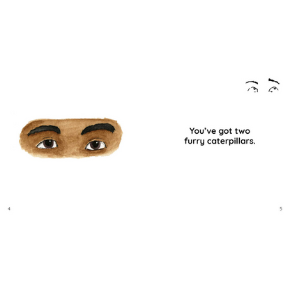 Eyes with eyebrows