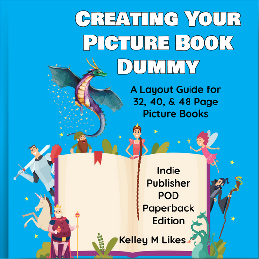 Book cover with a dragon, fairy, and other characters on a blue background